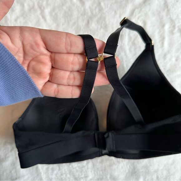 Lively Wireless Lined T-Shirt Bra Black Size Small - Picture 5 of 7